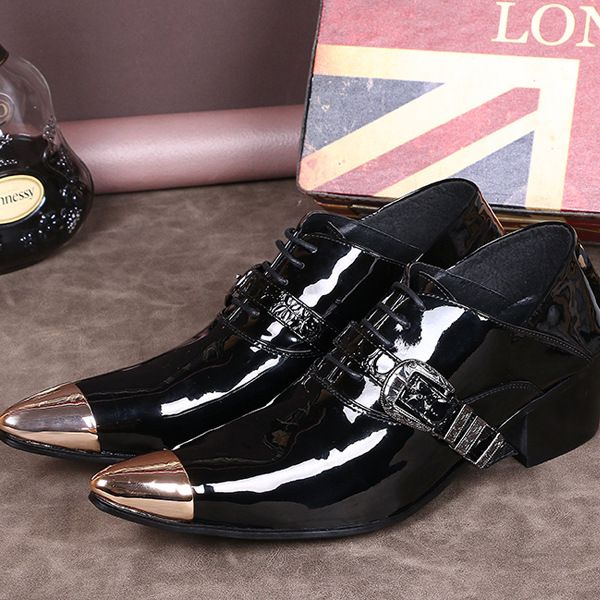 black mens patent leather formal dress shoes wedding party buckle business high heel shoes
black mens patent leather formal dress shoes wedding party buckle business high heel shoes