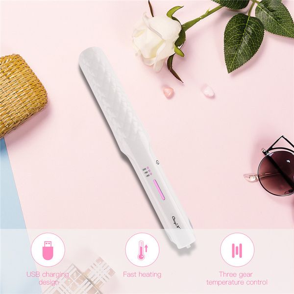 2 in 1 usb rechargeable mini hair straightener curler wireless flat iron hair curling iron 2200mah battery hair styling tool p42
2 in 1 usb rechargeable mini hair straightener curler wireless flat iron hair curling iron 2200mah battery hair styling tool p42