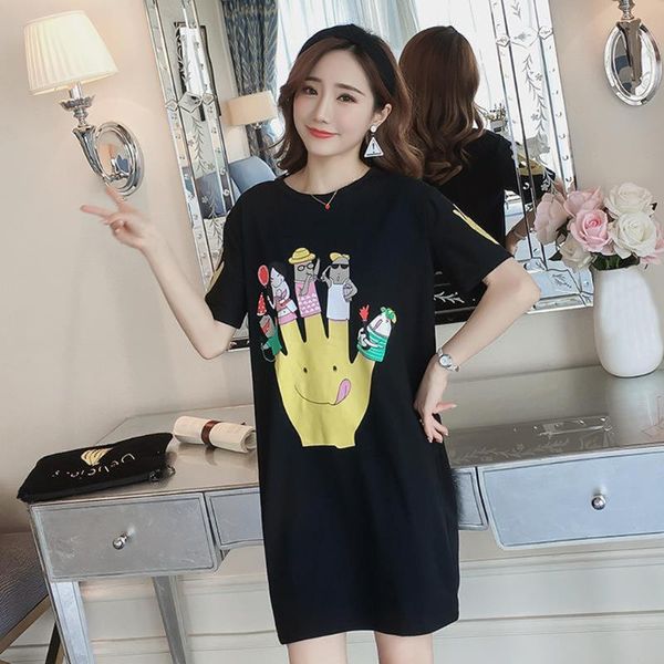 oversized t shirt dress women short sleeve cartoon print tunic mini streetwear dress autumn ladies loose short casual dress#j30, Black;gray
oversized t shirt dress women short sleeve cartoon print tunic mini streetwear dress autumn ladies loose short casual dress#j30, Black;gray