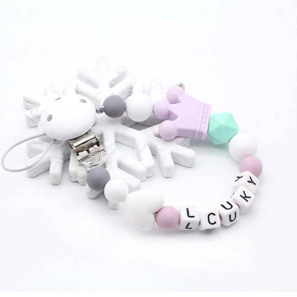 personalized name silicone pacifier chains safe teething chain baby teether bite beads soother pacifier clips holder dummy clips
personalized name silicone pacifier chains safe teething chain baby teether bite beads soother pacifier clips holder dummy clips