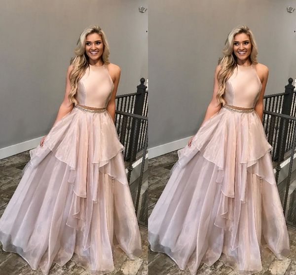 blush pink tired skirt formal prom dresses 2 pieces jewel organza beaded formal dress vestidos de fiesta evening gowns 2019, Black
blush pink tired skirt formal prom dresses 2 pieces jewel organza beaded formal dress vestidos de fiesta evening gowns 2019, Black
