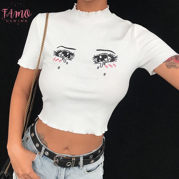 женщины прекрасной мод вязаной вышивка t shirt улыбка глаз хлопок мягкой одежда лето популярных белые футболки водолазка, White
женщины прекрасной мод вязаной вышивка t shirt улыбка глаз хлопок мягкой одежда лето популярных белые футболки водолазка, White