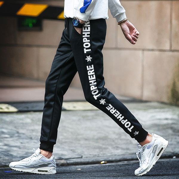 2020 spring new products gymnastic pants young men's slim fit pants men's casual a generation, White;black
2020 spring new products gymnastic pants young men's slim fit pants men's casual a generation, White;black