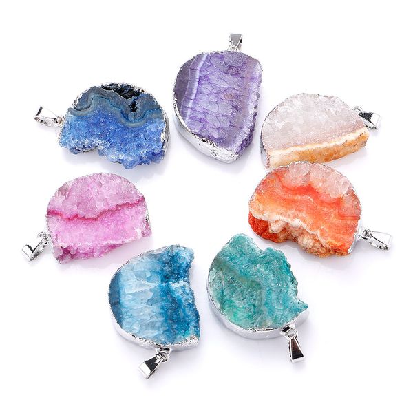 crystal pendant natural agate the geode clusters buds ribbon moon necklace silver plate collana colar feminino choker
crystal pendant natural agate the geode clusters buds ribbon moon necklace silver plate collana colar feminino choker