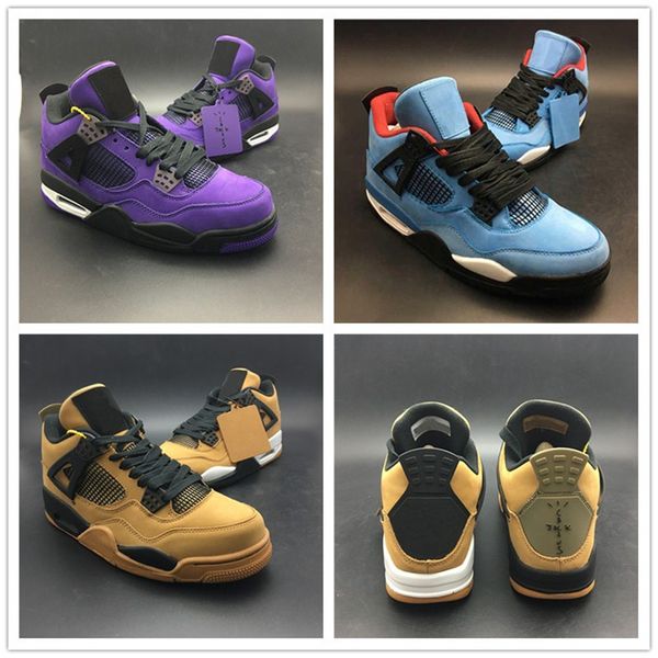 2018 travis scotti 4s basketball shoes houston oilers blue yellow purple upper quality mens sports sneakers with box size 40-46
2018 travis scotti 4s basketball shoes houston oilers blue yellow purple upper quality mens sports sneakers with box size 40-46