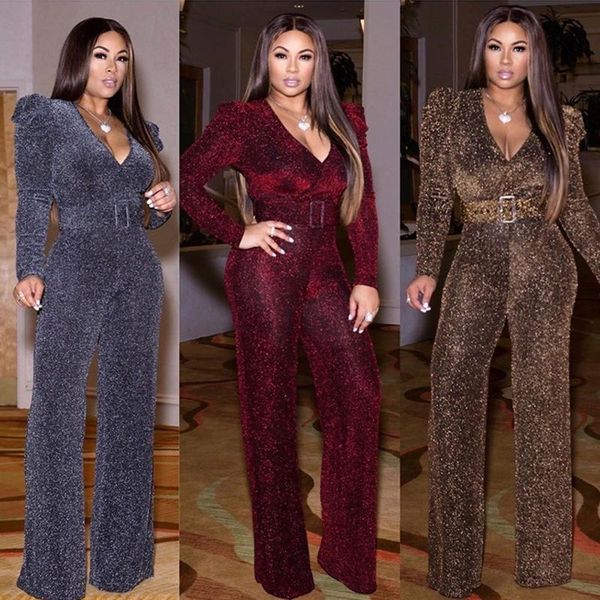 high stretch nylon shiny gold casual jumpsuit women v neck long sleeve romper wide leg pants party overalls african clothes, Red
high stretch nylon shiny gold casual jumpsuit women v neck long sleeve romper wide leg pants party overalls african clothes, Red