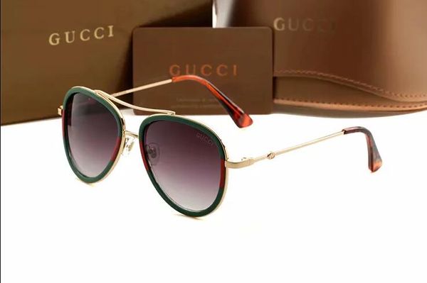 1pcs classic pilot sunglasses designer brand mens womens sun glasses eyewear gold metal grglass lenses brown cas 18876, White;black
1pcs classic pilot sunglasses designer brand mens womens sun glasses eyewear gold metal grglass lenses brown cas 18876, White;black