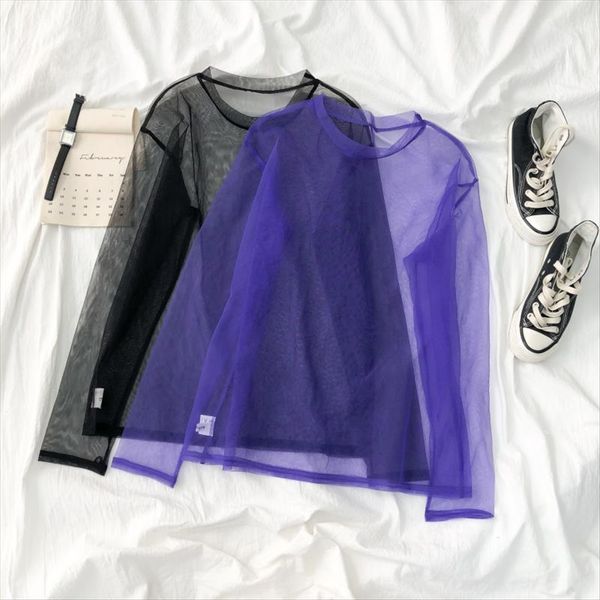 thin t-shirt gauze long-sleeved t-shirt women's 2020 summer slim perspective all-match sunscreen blouse top, White
thin t-shirt gauze long-sleeved t-shirt women's 2020 summer slim perspective all-match sunscreen blouse top, White