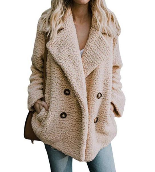 2019 brown designer coat american autumn and winter popular plush sweater with plush and thickened double breasted lamb coat female, Black
2019 brown designer coat american autumn and winter popular plush sweater with plush and thickened double breasted lamb coat female, Black