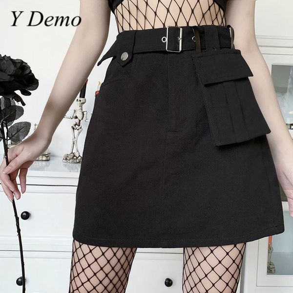 skirts y demo gothic high waist buckle belt skirt women grunge retro pocket slim a line, Black
skirts y demo gothic high waist buckle belt skirt women grunge retro pocket slim a line, Black