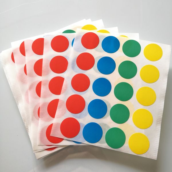 2000 sheets diameter 20mm red blue green yellow round paper sticker, color dots, Item No. OF08
2000 sheets diameter 20mm red blue green yellow round paper sticker, color dots, Item No. OF08