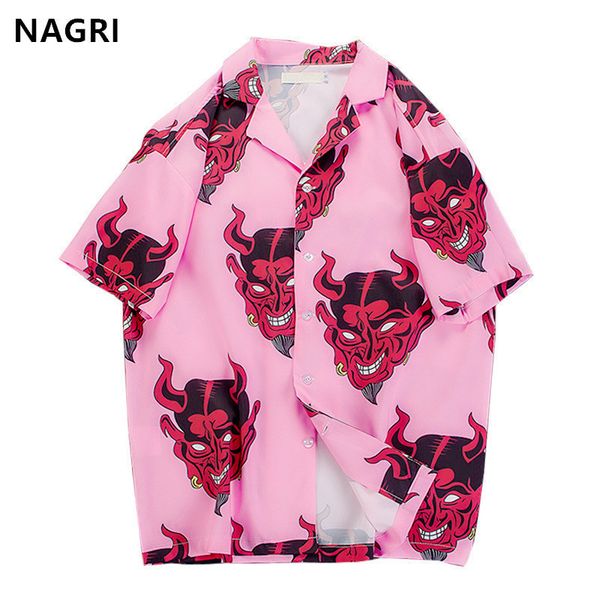 hip hop streetwear shirts men devil full printing short sleeve summer hc floral rapper harajuku loose hawaiian korean shirts camisa, White;black
hip hop streetwear shirts men devil full printing short sleeve summer hc floral rapper harajuku loose hawaiian korean shirts camisa, White;black