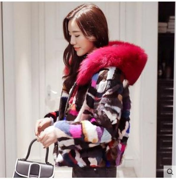 winter thick warm women genuine mink patchwork real fur jacket fashion lady hair collar leather coat, Black
winter thick warm women genuine mink patchwork real fur jacket fashion lady hair collar leather coat, Black