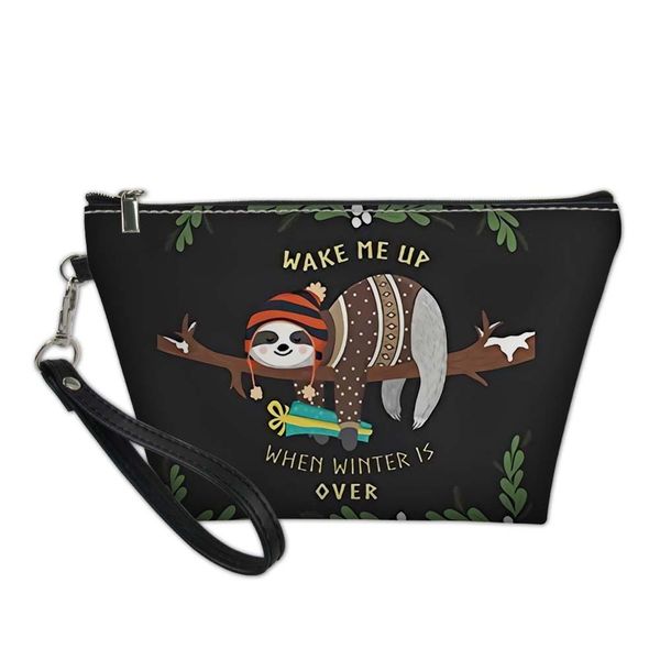 2019 pu leather cosmetic bag for woman lady cute sloth print casual toilette beauty bag girls makeup case bolsos mujer dropship
2019 pu leather cosmetic bag for woman lady cute sloth print casual toilette beauty bag girls makeup case bolsos mujer dropship