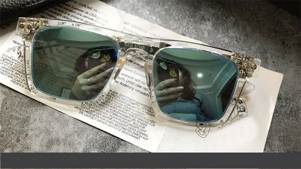 new popular retro men sunglasses punk style designer retro square frame with leather box coating reflective anti-uv lens quality, White;black
new popular retro men sunglasses punk style designer retro square frame with leather box coating reflective anti-uv lens quality, White;black