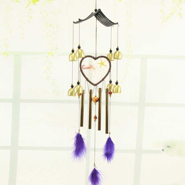 1pc wind chimes hollow metal tube wind bells with heart shaped dream catcher home decor lxy9
1pc wind chimes hollow metal tube wind bells with heart shaped dream catcher home decor lxy9