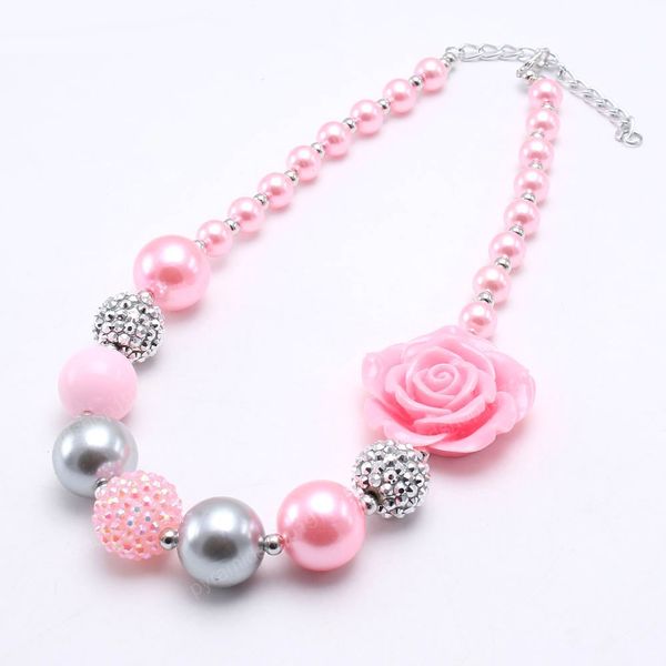 pink style girls kids chunky beads necklace with rose flower child bubblegum beaded necklace fashion chunky jewelry, Red;brown
pink style girls kids chunky beads necklace with rose flower child bubblegum beaded necklace fashion chunky jewelry, Red;brown