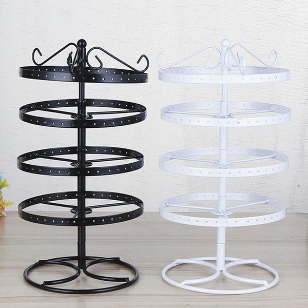 4 layer fashion rotating durable iron plating jewelry display holder necklace earring storage stand rack quaintness home decor, Pink;blue
4 layer fashion rotating durable iron plating jewelry display holder necklace earring storage stand rack quaintness home decor, Pink;blue