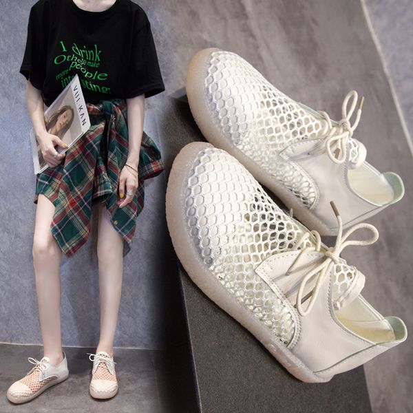 sandals summer mesh breathable small white shoes women's korean version of versatile flat sole hollow fashion, Black
sandals summer mesh breathable small white shoes women's korean version of versatile flat sole hollow fashion, Black