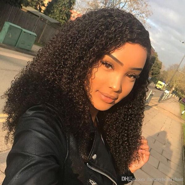 curly brazilian human hair 13x4 lace front wigs soft remy human hair kinky curly 360 lace frontal wigs pre plucked full lace wigs, Black
curly brazilian human hair 13x4 lace front wigs soft remy human hair kinky curly 360 lace frontal wigs pre plucked full lace wigs, Black