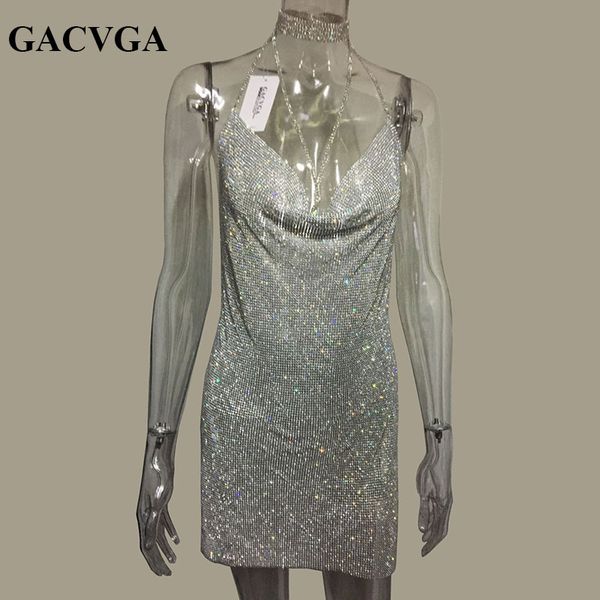 gacvga 2019 crystal metal halter shining summer dress women beach dress sequin mini party dresses vestidos, Black;gray
gacvga 2019 crystal metal halter shining summer dress women beach dress sequin mini party dresses vestidos, Black;gray