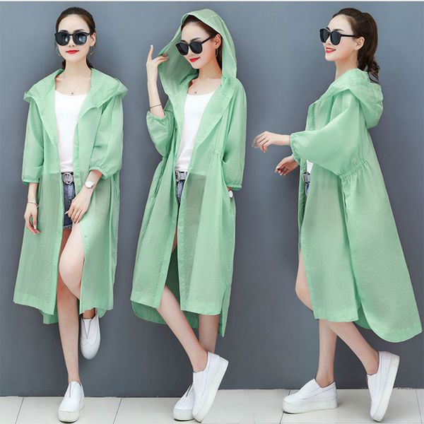 2019 summer outdoor women long sunscreen shirts women uv protection lady hooded coats lady transparent hoody outdoor sunscreen, White
2019 summer outdoor women long sunscreen shirts women uv protection lady hooded coats lady transparent hoody outdoor sunscreen, White