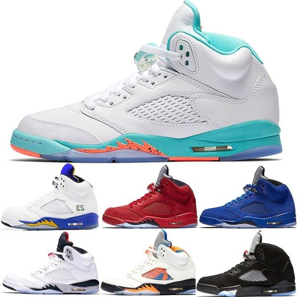 light aqua laney 5 men women basketball shoes 5s international flight blue red suede white cement og black designer sport sneaker size 36-47, White;red
light aqua laney 5 men women basketball shoes 5s international flight blue red suede white cement og black designer sport sneaker size 36-47, White;red