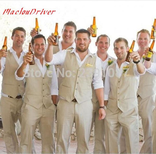 2017 vest+pants groom wear beach wedding men suits waistcoat and pants groomsmen suit groom tuxedos for men, White;black
2017 vest+pants groom wear beach wedding men suits waistcoat and pants groomsmen suit groom tuxedos for men, White;black