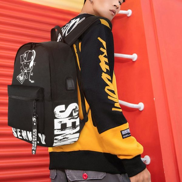 outdoor leisure backpack usb charging luminous backpack fashion student school bag closet organizer storage bag
outdoor leisure backpack usb charging luminous backpack fashion student school bag closet organizer storage bag