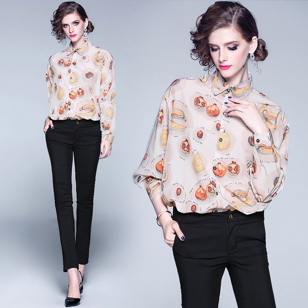 plus size new 2020 runway cute loose casul blouses fashion fruits print womens ladies chiffon long sleeve button lapel neck shirts, White
plus size new 2020 runway cute loose casul blouses fashion fruits print womens ladies chiffon long sleeve button lapel neck shirts, White