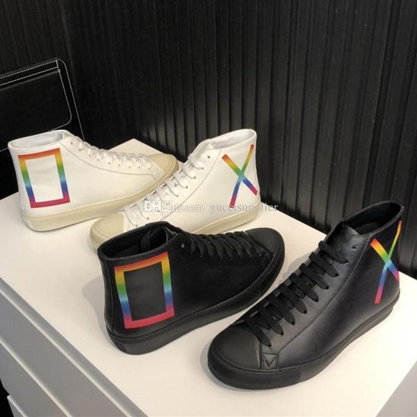tattoo sneaker boot fashion luxury mens womens designer shoes high trainers with rainbow rectangle printed lace up outdoor hiking shoes, Black
tattoo sneaker boot fashion luxury mens womens designer shoes high trainers with rainbow rectangle printed lace up outdoor hiking shoes, Black