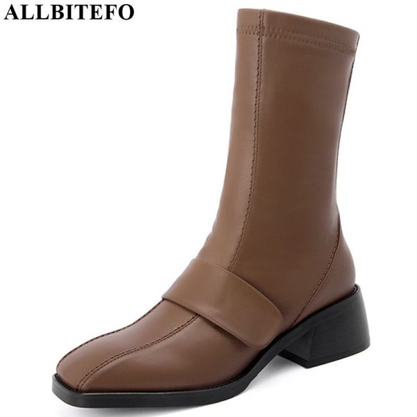 allbitefo pure color women boots autumn winter girls ankle boots genuine leather comfortable fashion concise, Black
allbitefo pure color women boots autumn winter girls ankle boots genuine leather comfortable fashion concise, Black