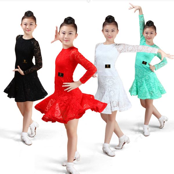 2019 white lace kids latin dance dresses girls modern dance costumes for kids tango ballroom dress clothes for dancing rumba, Black;red
2019 white lace kids latin dance dresses girls modern dance costumes for kids tango ballroom dress clothes for dancing rumba, Black;red