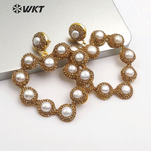 wt-re088 natural freshwater pearl earrings with heart shaped rhinestone pave earrings women fashion ornament jewelry 2019 new, Silver
wt-re088 natural freshwater pearl earrings with heart shaped rhinestone pave earrings women fashion ornament jewelry 2019 new, Silver