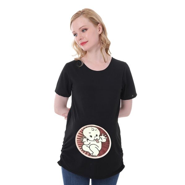 Women Casual T Shirts Maternity Cute Baby Print O-Neck Short Sleeve Summer Print T-Shirt Pregnant Tops
Women Casual T Shirts Maternity Cute Baby Print O-Neck Short Sleeve Summer Print T-Shirt Pregnant Tops