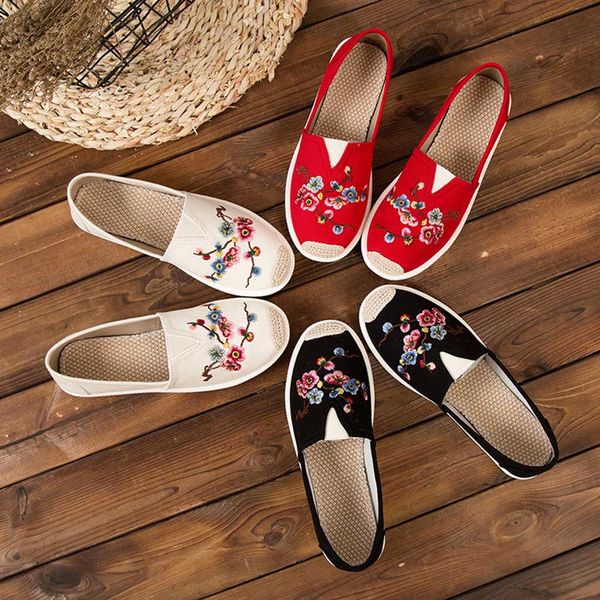 women ladies fashion round toe flat with embroider loafers casual canvas shoes new arrived #20190128, Black
women ladies fashion round toe flat with embroider loafers casual canvas shoes new arrived #20190128, Black