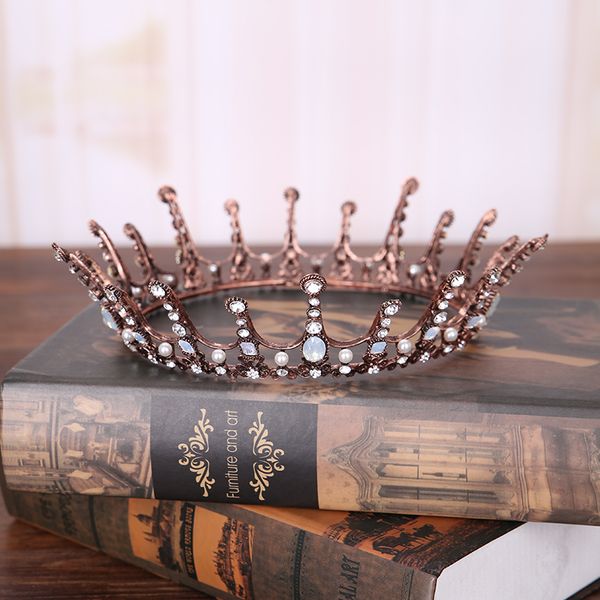 vintge gold crystal wedding queen big tiara crown bridal hair accessories headpiece women hair jewelry headdress pageant gifts, Golden;white
vintge gold crystal wedding queen big tiara crown bridal hair accessories headpiece women hair jewelry headdress pageant gifts, Golden;white