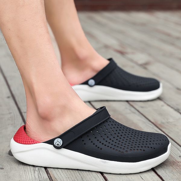 2019 summer new men's sandals eva lightweight hollow beach slippers non-slip men women garden clog shoes casual flip flops, Black
2019 summer new men's sandals eva lightweight hollow beach slippers non-slip men women garden clog shoes casual flip flops, Black