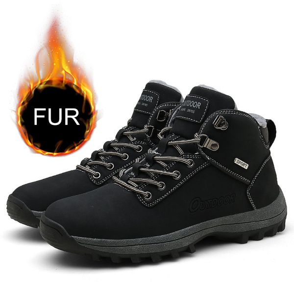 men shoes winter boots for men winter sneakers tide hiking warm plush casual shoes outdoor male plus size 36-58, Black
men shoes winter boots for men winter sneakers tide hiking warm plush casual shoes outdoor male plus size 36-58, Black
