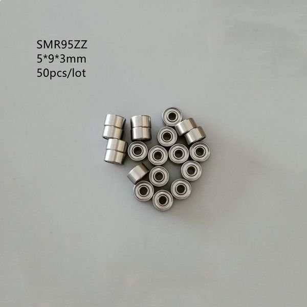 Image of 50pcs/lot Free shipping SMR95ZZ SMR95 ZZ ABEC-5 Stainless steel ball bearing Miniature 5x9x3mm Deep Groove Ball Bearing 5*9*3mm