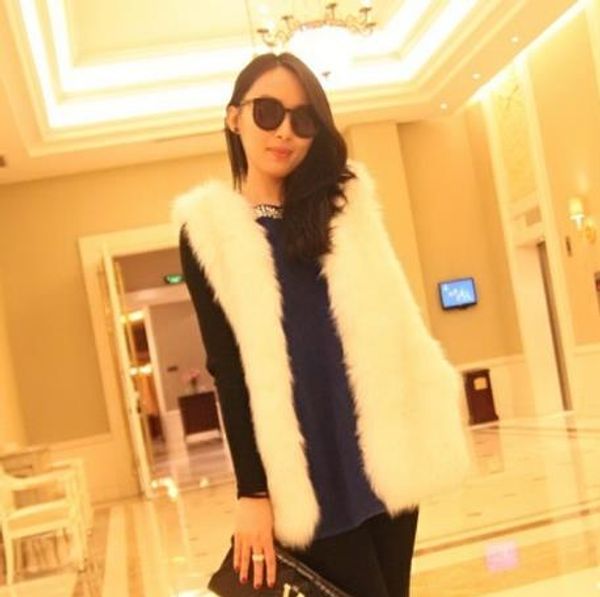 furry 2019 winter women's faux fur coat artificial fur vest furry vests femme jackets plus size fake gilet q994, Black
furry 2019 winter women's faux fur coat artificial fur vest furry vests femme jackets plus size fake gilet q994, Black