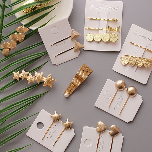 new arrival 1-3pcs/set gold metal hair clip hairband comb bobby pin barrette hairpin star heart beauty styling tools, Golden;white
new arrival 1-3pcs/set gold metal hair clip hairband comb bobby pin barrette hairpin star heart beauty styling tools, Golden;white