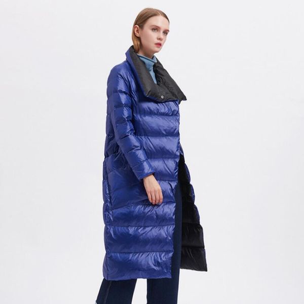 europe winter women medium long down jacket fashion female solid color down coat womens coats warm casual outerwear, Black
europe winter women medium long down jacket fashion female solid color down coat womens coats warm casual outerwear, Black