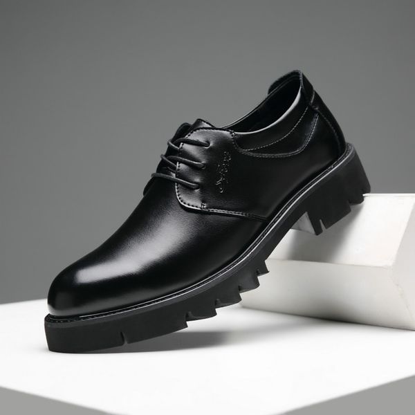 flange leather shoes male business affairs leisure time male shoe england shoes joker ventilation increase leather tide, Black
flange leather shoes male business affairs leisure time male shoe england shoes joker ventilation increase leather tide, Black