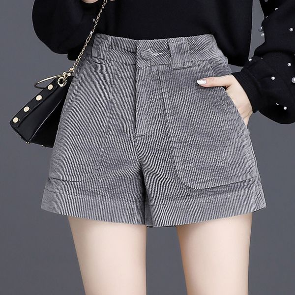 corduroy shorts retro winter warm belts high waisted a-line solid ants wide leg pockets korean black shorts kk60dk, White;black
corduroy shorts retro winter warm belts high waisted a-line solid ants wide leg pockets korean black shorts kk60dk, White;black