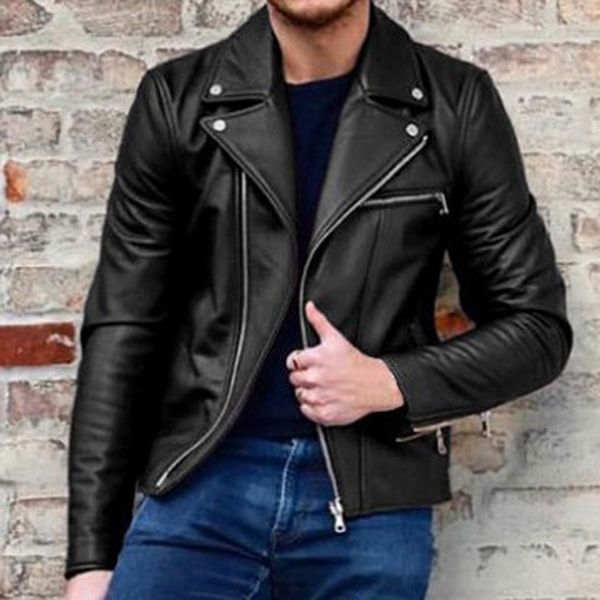 men's jacket vintage classic casual short motorcycle coat lapel long sleeve pu leather slim fit autumn winter coat, Black;brown
men's jacket vintage classic casual short motorcycle coat lapel long sleeve pu leather slim fit autumn winter coat, Black;brown