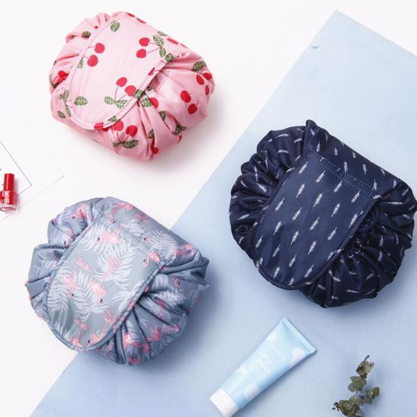 women travel magic pouch drawstring cosmetic bag organizer cartoon flamingo make up cases beauty toiletry kit tools wash storage
women travel magic pouch drawstring cosmetic bag organizer cartoon flamingo make up cases beauty toiletry kit tools wash storage
