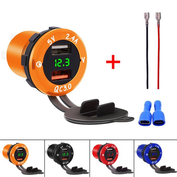 2019 new cigarette lighter socket splitter 12v-24v 2 port usb qc3.0 usb car charger 5v 3.4 a output with led light power adaptor
2019 new cigarette lighter socket splitter 12v-24v 2 port usb qc3.0 usb car charger 5v 3.4 a output with led light power adaptor