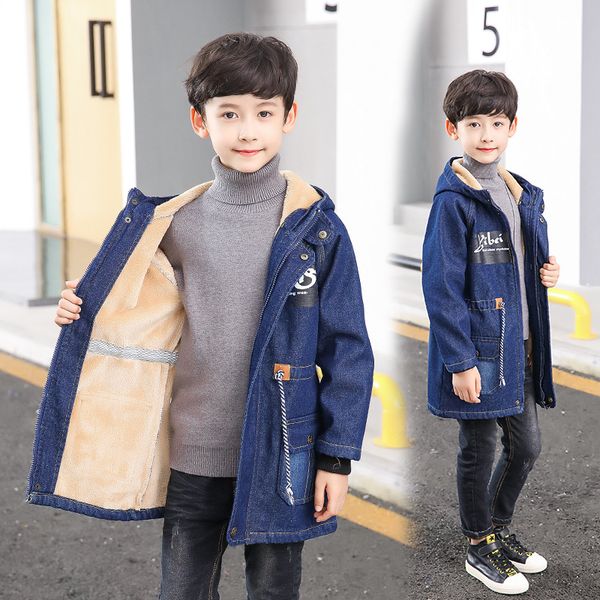 winter boys overcoat coats new korean teens kids coats boy cowboy plus velvet jacket autumn 5-14 y children long parka outerwear, Blue;gray
winter boys overcoat coats new korean teens kids coats boy cowboy plus velvet jacket autumn 5-14 y children long parka outerwear, Blue;gray