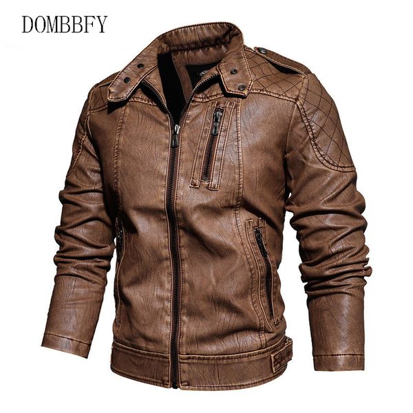 men's jackets winter faux leather jacket men motorcycle biker windbreaker warm fleece male outwear casual pu coats 4xl, Black;brown
men's jackets winter faux leather jacket men motorcycle biker windbreaker warm fleece male outwear casual pu coats 4xl, Black;brown